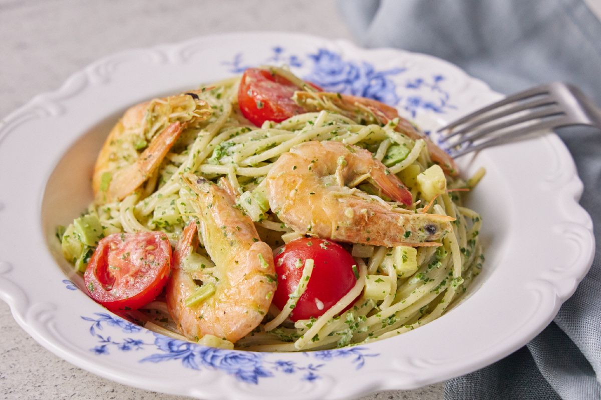 Нежный вкус итальянского шедевра: паста с креветками в сливочном соусе
