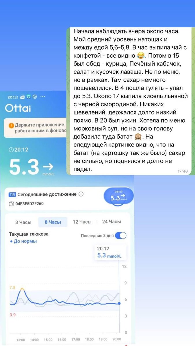 Как поддерживать уровень сахара в норме: успешный эксперимент участницы программы