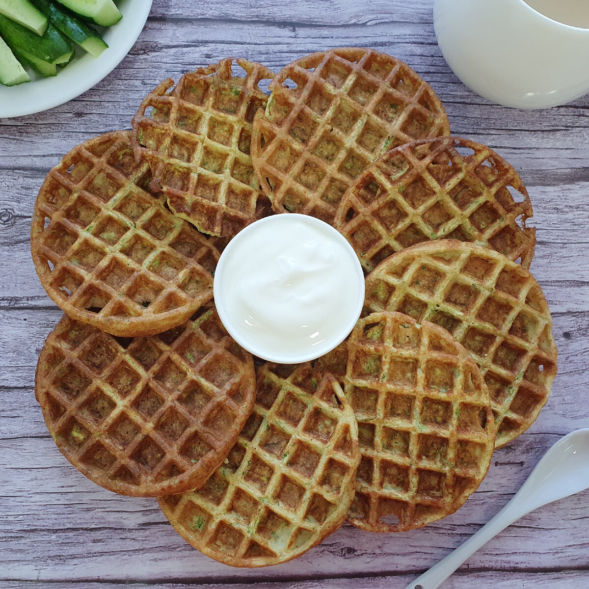 Вкусные кабачковые вафли без глютена и масла: простой рецепт