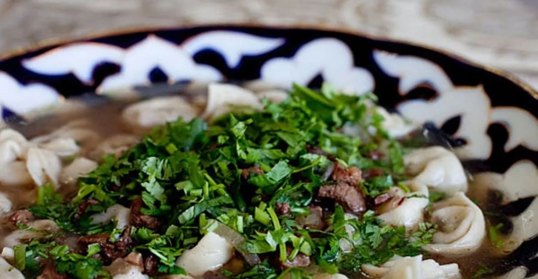 Как приготовить азербайджанский суп с мини-пельменями дюшбара