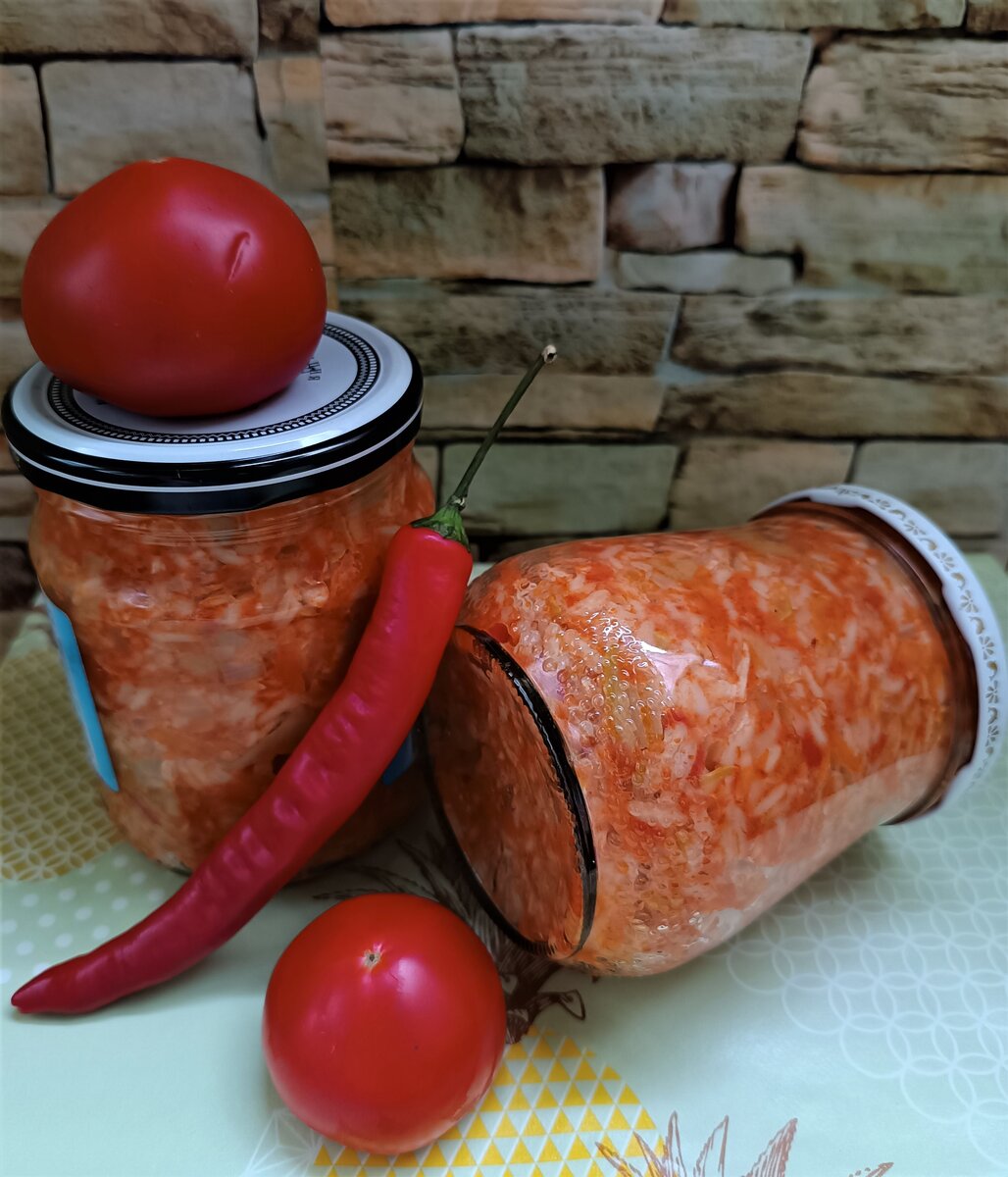 Ароматный салат из кабачков с рисом на зиму