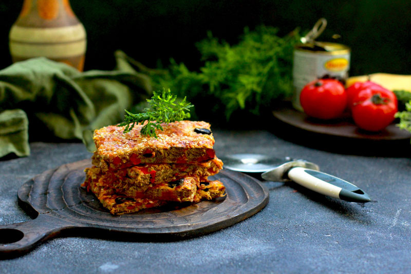 Вкусная лепешка без муки: фарш, овощи и сыр в идеальном сочетании