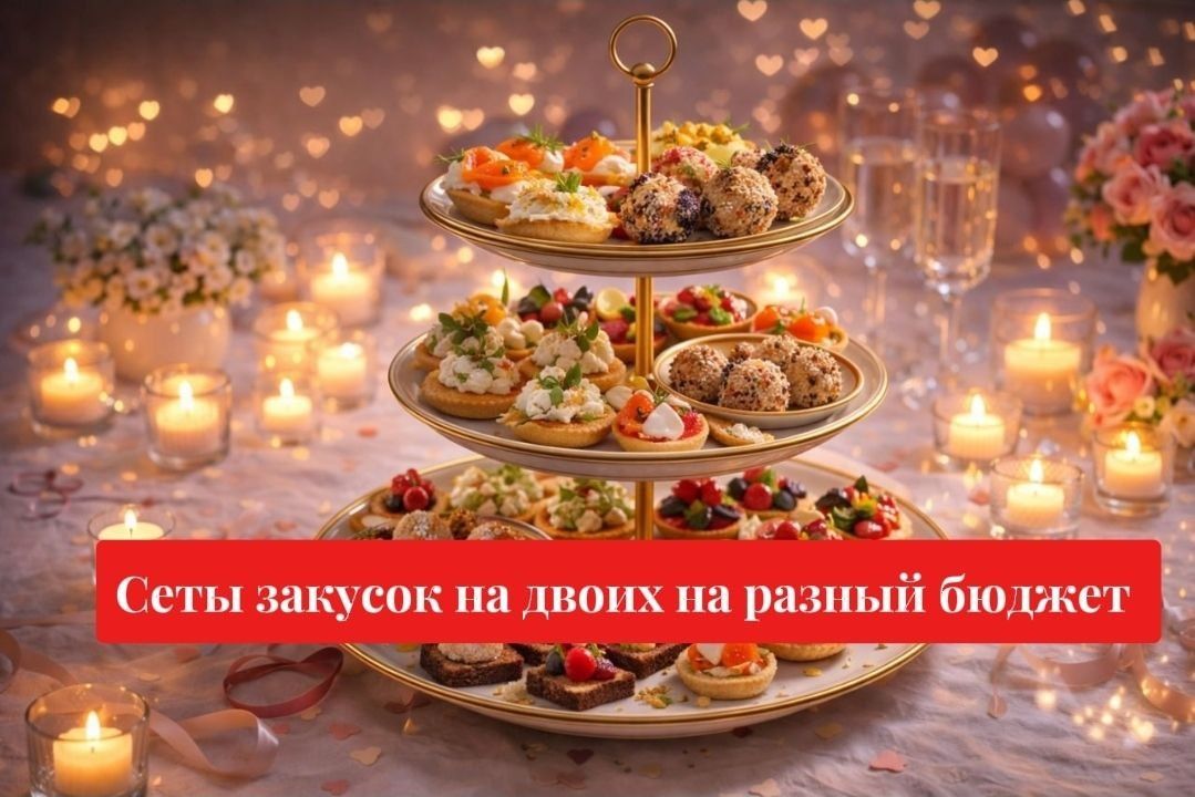 Сеты закусок на двоих: бюджетные, средние и праздничные решения для уютного вечера