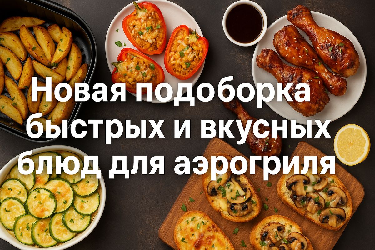 Пятьдесят оттенков аэрогриля: быстрые рецепты для вечернего угощения