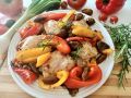 Вкусный ужин: Куриные бедра с болгарским перцем